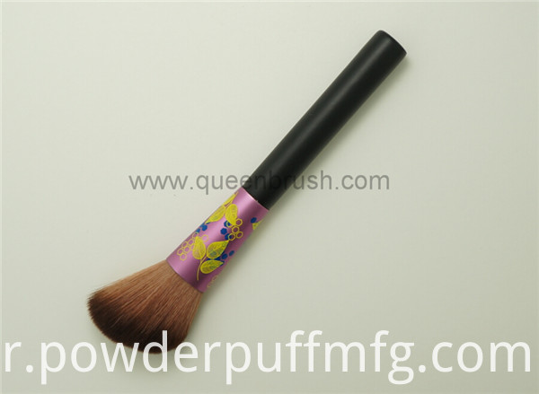 Leaves Pattern Two Tones Synthetic Hair Angled Blush Brush